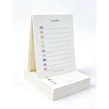1pc Unique Cloud-Shaped Humorous To-Do List Memo Notepad, Creative Gift, 10.2x8cm, 7x10 Minimalist Cute Fruit To-Do List Planner, Checklist, Planner, Bullet Journal, Memo, Notebook, Non-Adhesive Highly Attractive Portable Tear-Off Memo Pad, 50 Pages - Portable Notepad - View 5