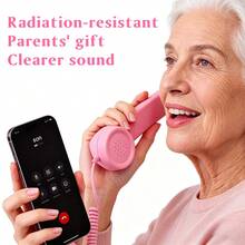 Vintage Phone Handset - Classic Wired Telephone Handset With Type-C Interface, Plug And Play High Definition Call, Volume Control, Tangle-Free Cable, Suitable For Mobile Phones, Tablets, Home Office, Cool Gift For Elderly - View 7
