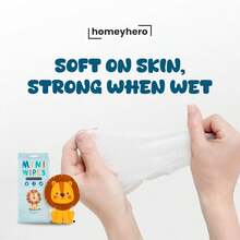 7 X 5.6 Inches (Sky L), 16 Pa (128 Wipes), Leak Proof, Resealable, Moist 30 Days, 100% Plant-Based Bboo, -Free & Hypoallernic, Travel  Wipes - Fragrance-Free Wet Wipes Travel Pa Variant 1 - Sư Tử Bầu Trời - Xem 5