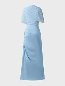 Vestido elegante y casual de estilo retro francés con cintura ceñida, ideal para citas, uso diario y bodas. Vestidos de verano para mujeres, atuendos de festival, vestidos para invitadas de boda, vestidos elegantes para mujeres - Azul - Ver 8