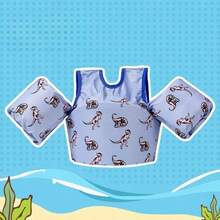 1 pieza Chaleco de natación para niños con ayuda de flotabilidad incorporada - Chaleco salvavidas ajustable rápidamente, adecuado para lecciones de natación, playa, piscina - Dispositivo flotante para niños y niñas - Ideal para principiantes y entrenamiento de en el agua - Chaleco de manga corta de color mixto, perfecto para actividades en la piscina y la playa, festivales, fiestas y entretenimiento, Chaleco de natación para niños, Chaleco flotante de natación para niños - Multicolor - Ver 18