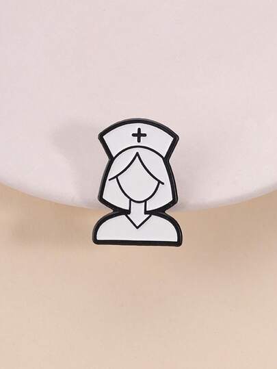 Simple Nurse Professional Enamel Pin, Medical Staff Memorial Badge, Elegant Lapel Pin For Nurses, Perfect Gift For Healthcare Workers