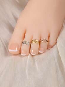 Nhẫn ngón chân phong cách Bohemian tối giản, mạ vàng, bạc, vàng hồng, có thể điều chỉnh kích cỡ, phù hợp với trang phục đi biển và mùa hè, quà tặng Ngày của Mẹ. - Nhiều màu - Xem 10