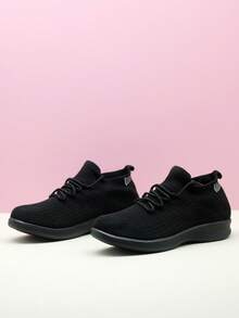 Women's Lightweight Breathable Knit Sneakers Slip-On Running Walking Shoes - 1026MD - View 6