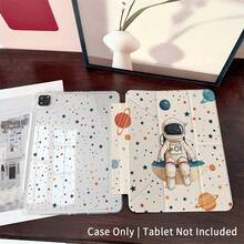 1 件宇航员星空图案平板电脑保护套，兼容 iPad，通用智能保护套 - 兼容 iPad Air 6/5/4、10 (10.9 英寸)、iPad Pro 2024/M3/A16 2025 - 优质保护套，适用于工作、旅行和居家使用 - 兼容 Galaxy Tab A8/A9+/S6 Lite/S7/S9 FE+/S10+、小米平板电脑 5/5 Pro/6/6 Pro/7/7 Pro/6S Pro、OPPO 平板电脑、华为 MatePad 和荣耀平板电脑 - 彩色 - 查看 5