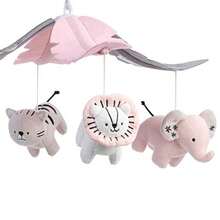 Lambs and Ivy Happy Jungle Musical Baby Crib Mobile Safari Animales Chupete Juguete - Multicolor - Ver 4