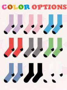 1pair Customizable Men's Socks Add Your Own Patterns And Text To Design Unique Socks Suitable For Couples Best Friends Siblings Spouses Family Members - White - View 4
