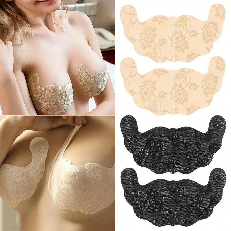 1 Cặp miếng che đầu ngực không đường may, tự dính, chống ma sát, có thể giặt được, thích hợp cho đồ bơi, quần áo, áo hai dây, bãi biển, spa, du lịch, kỳ nghỉ, công viên nước, hồ bơi, mặc hàng ngày và khi tắm. Vật dụng cần thiết khi đi biển. - Nhiều màu - Xem 1