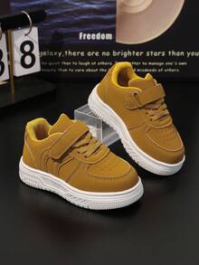 1 Pair Children's Spring New Casual Outdoor Non-Slip Sneakers For Toddlers & Little Kids - Yellow - View 5