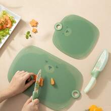 Thớt nhựa hình hoạt hình dễ thương, dùng để thái trái cây và rau củ trong nhà bếp. - 1PC - Xem 3