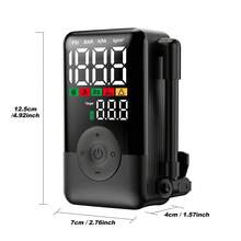 Carsun 無線充氣幫浦 摩托車輪胎充氣機 內建可充電電池 便攜式空氣壓縮機 17mm 氣缸 數位顯示 適用於自行車、摩托車、籃球、足球的充氣幫浦 - 彩色雙螢幕&無線 - 查看 10