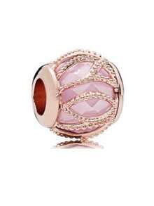 1 chiếc hạt charm hình trái tim và hoa màu vàng hồng lấp lánh, phù hợp với vòng tay hoặc dây chuyền dạng rắn nguyên bản, dùng để tự làm trang sức bạc 925, quà tặng trang sức cho nữ, con gái. - Hoa hồng vàng - Xem 18