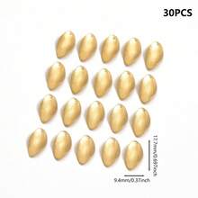 10 chiếc/20 chiếc/30 chiếc/50 chiếc Mặt dây chuyền hình học bằng đồng thau thô, mặt dây chuyền kim loại có vân, phụ kiện làm trang sức - Màu đồng thau - Xem 9