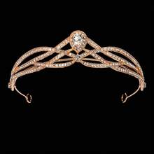 Tiara de cristal, joyería nupcial, de diamantes de imitación exquisita para de novia, nueva joyería para el cabello, accesorio para el cabello para mujer, envío gratis WOSQ - TS-J2747 - Ver 10