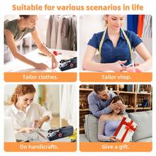 CS-101B Portable Electric Handheld Sewing Machine, Suitable For DIY Sewing, Fabrics, Garments, Travel, Home Use, USB Or AA Battery Powered, Easy To Use, Ideal For Beginners, Compact Size 8.2"X2.7"X1.2", (Note: Only For Lightweight Fabrics/Accessories Color Random) - Black - View 9