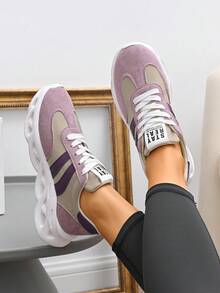 New Women's Casual Sports Shoes, Soft Sole Sneakers, Sporty Leisure Shoes, Parallel Trade - Pink - View 6