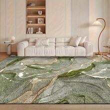 Light Luxury Minimalist Style With Flowing Artistic Patterns, Available In Green, Beige, And Gold, Suitable For Bedroom, Living Room, Office, Game Room, With A Silky Texture That Enhances Home Decor, Perfect For Christmas Decoration - 1PC - View 12