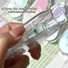 1pc Refillable Gradient Color Correction Tape, Reusable Design, Smooth Cleaning Correction, Suitable For Office, Diary And Stationery Tasks - Multicolor - View 6