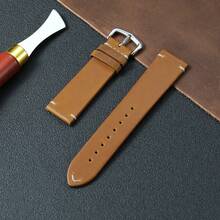 Genuine Leather Watchband For Women 18mm 20mm 22mm 24mm Vintage Style Replacement Band For Wristwatch Watch Strap - Mouldless - View 8