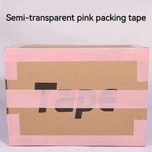 1 Roll Pink Packaging Tape | Vibrant Color, High Adhesion, Suitable For Various Decoration Arrangements, Logistics Sealing, Warehouse Packaging, Gift Box Packaging, Office Document Sealing, Small Item Bundling And Multiple Uses - A - View 7