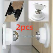 2pcs High Quality Magnetic Door Stops, Durable And Easy To Install, No Drilling Required - Suitable For Wall And Floor Mounting - Use These Short Magnetic Door Stops To Keep Doors Open. - 2pc - View 5