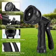 High-Quality Expandable Water Hose Tool, Multi-Functional Adjustable Spray Gun, Luxury Garden Irrigation & Outdoor Cleaning Set, Versatile Water Flow Modes, Gentle Soft Water Care For Plants, High-Pressure Quick Cleaning For Yard Corners, Long-Lasting Durable Gardening Essential - New Model - View 1