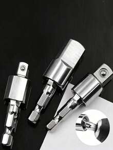 5pcs 360° Rotatable Hex Shank Impact Driver Socket Adapter Hex Shank Impact Driver Socket Adapter 1/4" 3/8" 1/2" 90° Universal Right Angle Screwdriver Adapter - A - View 6