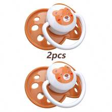 Baby Pacifier, Silicone, Heat Resistant Up To 120°C, Soft & Comfortable, Suitable For Multiple Stages, Cartoon Pattern, Cute, For Daily Use - Multicolor - View 15