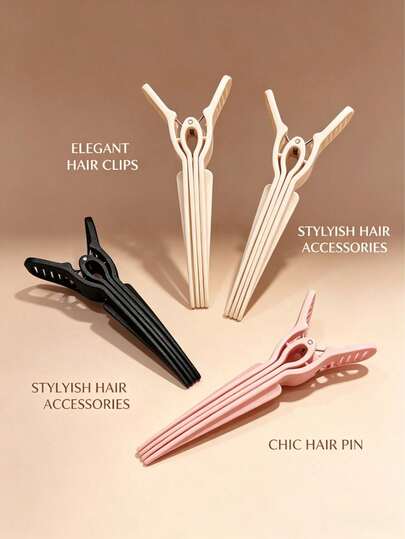 Accesoriu de coafură cu coc înalt 3/1 buc, clemă de poziționare a rădăcinii părului pufos, clemă unisex nouă fără sudură pentru gură de rață, clemă pentru pernuță de păr leneș, clemă de coafat părul, esențială pentru călătorii, cadou de Ziua Mamei