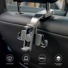 1 chiếc giá đỡ điện thoại xoay 360 độ cho ghế sau ô tô, kẹp gắn điện thoại điều chỉnh được cho tựa đầu ô tô. - Một kích cỡ phù hợp cho tất cả - Xem 4