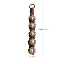 1 chiếc dây đeo điện thoại/móc khóa hình hoa cúc đan thủ công bằng macrame. - Nhiều màu - Xem 22
