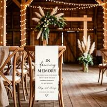 Reserved Memorial Wedding Chair Sign In Loving Memory Wedding Decoration Party Favor - White 1pc - View 2