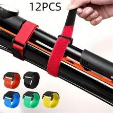 12条装鱼竿固定带 - 鱼竿支架、户外钓鱼装备、鱼竿配件、多种颜色可选 [颜色随机] - 彩色 - 查看 1
