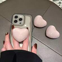 Giá đỡ điện thoại silicon hình trái tim màu Macaron, giá đỡ điện thoại tối giản màu trơn, giá đỡ điện thoại màu pastel dễ thương, chống trượt, tương thích với tất cả các loại điện thoại thông minh, giá đỡ điện thoại di động để chụp ảnh tự sướng, xem video, sử dụng trên bàn làm việc và khi đi du lịch. - Nhiều màu - Xem 14