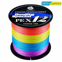 YACUMA Dây câu PE bện 12 sợi, dài 500 mét/546 yard, độ bền cao, thích hợp cho câu cá nước ngọt và nước mặn, chống mài mòn, dễ ném. - Nhiều màu - Xem 10