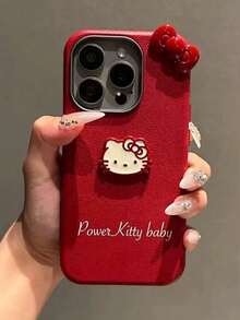 Funda protectora para teléfono con diseño de gato KT de lunares lindos de Sanrio para iPhone 17 Pro Max, 16 Pro, 15, 17/14, 13, 12, 11 Pro, 16 Plus, cubierta resistente a golpes - Multicolor - Ver 2
