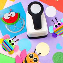 1.5 Inch 38mm Round Hole Punch Cutting Tool Fashion Daily Wavy Round Pattern 1.5 Inch 38mm DIY Portable Suitable For Paper Craft Card Making Scrapbook Decoration Student Use - 1.5-inch 38mm Circle Puncher - View 4