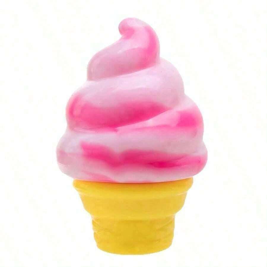 Gradient Ice Cream Squishy Toy Slow Rise Stress Relief Sensory Fidget Toy Soft Anti-Anxiety Squeeze Toy Cute Kawaii Dessert Model Decompression Toy Adults Office Desk Travel Party Favor Gift - 藍色 - 查看 1
