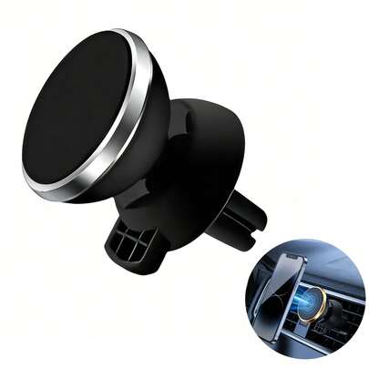 Giá đỡ điện thoại từ tính cho ô tô, gắn khe gió, lực hút mạnh, hỗ trợ ổn định không rung lắc, xoay 360 độ, dễ dàng kẹp vào, đa năng.