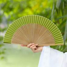 1件裝折疊手搖扇，便攜式手持扇，適用婚禮派對生日演唱會，居家臥室裝飾扇，夏季海灘旅行必備，學生畢業禮物，男女通用實用戶外涼感工具 - 彩色 - 查看 14