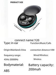 New Style True Wireless In-Ear Macaron Musics Earbuds Sleeping Headset Couples Video Earplug Mini Bluetooth 6.0 Earpods HIFI Dolby Bass Stereo HD Calling Earphones For Android For Cellphone Music Headphone For Halloween's Day Gift - View 10