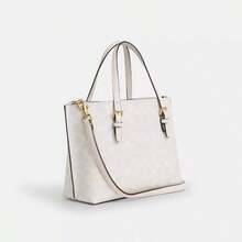 Bolso de mujer de gran capacidad/Bolso de hombro/Bolso cruzado con correa ajustable - Blanco - Ver 5
