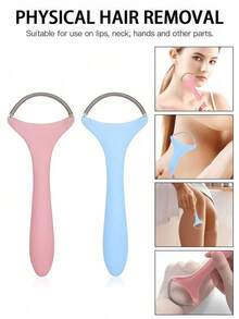 Stainless Steel Spring Women's Portable Threaded Facial Hair Remover Tool, Suitable For Removing Excess Hair On Upper Lip, Chin, Cheeks And Eyebrows, Using Gentle And Effective Spring Technology, A Good Companion For Women's Beauty And Makeup - Multicolor - View 3