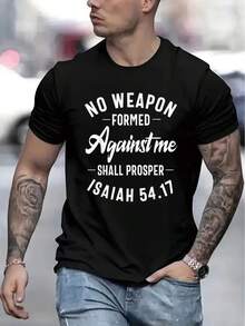 Men's Casual Short Sleeve T-Shirt, 1 Piece, 100% Heavy Cotton - Comfortable Crew Neck, Soft And Adorable T-Shirts, Loose And Comfortable - Back - View 12