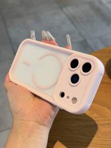 透明磨砂相機保護磁吸無線充電手機殼，適用於 iPhone 17 ProMax、17Pro、17Air、17、16、15、14、13、12、11 Pro Max，加固裝甲後蓋 - 粉色 - 查看 5