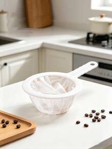 200 Mesh Fine Strainer - High Quality Hanging Kitchen Colander And Sieve. Ideal For Home Brewing, Wine Making, Tea, Soy Milk, And Baking. This Multi-Purpose, Easy-To-Clean And Reusable Food Strainer Is An Essential Accessory For Any Apartment Kitchen. - Multicolor - View 3