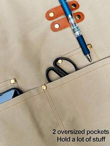 Waterproof And Oil-Proof Apron, Thickened Oxford Cloth Apron For Kitchen, Office, Work, Cooking, Unisex New Design - Apron - View 8