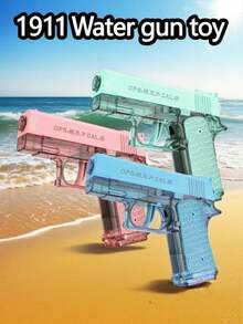 1pc New 1911 Water Gun, Recoil Water Gun, Continuous Spray Water Gun - Pool, Beach Toy, Water Park Toy - Outdoor Toy, Interactive Toy - Birthday Gift, Easter Gift, April Fool's Day Gift, Holiday Gift - Perfect Gift - Toys - Games Best-Seller - Multicolor - View 2