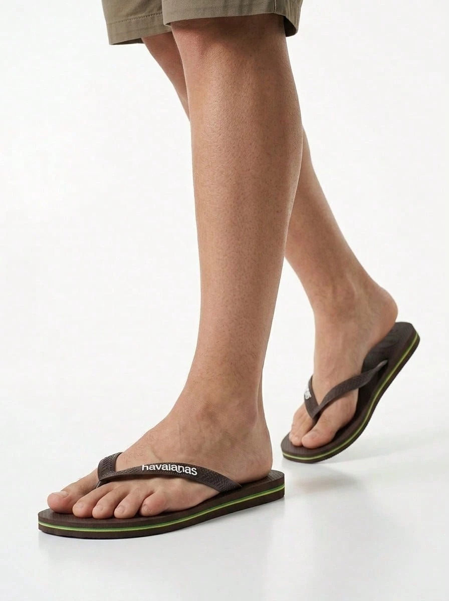 Havaianas Sandales tongs décontractées de vacances et d'usage quotidien HAVBRAS - Tabac - Voir 1