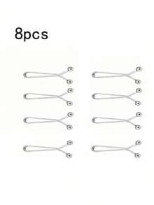 24/12/8 piezas Clips invisibles en forma de U, Moldeador de cintura multifuncional sin costura, Ajustador de dobladillo de pantalones, Adecuado para ropa, cortinas, bufandas - Multicolor - Ver 14